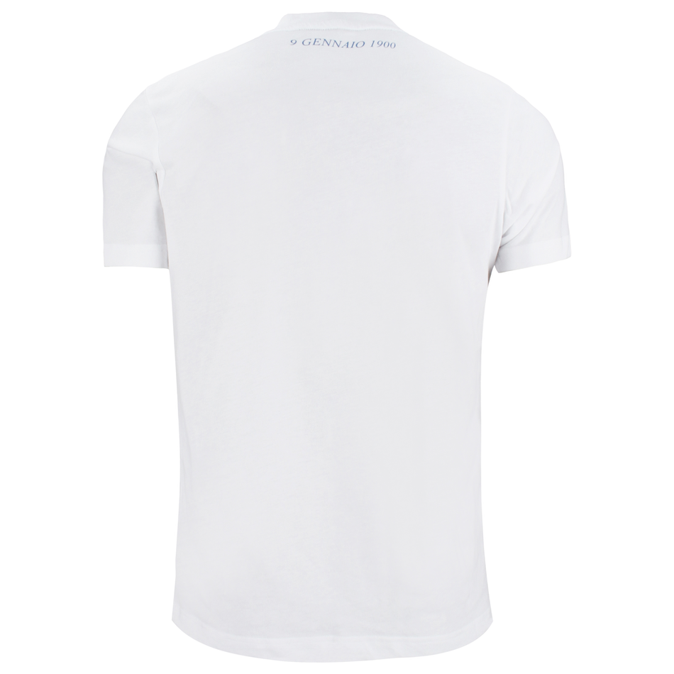 Mizuno 125th Anniversary S.S. Lazio Cotton Tee Logo Men White